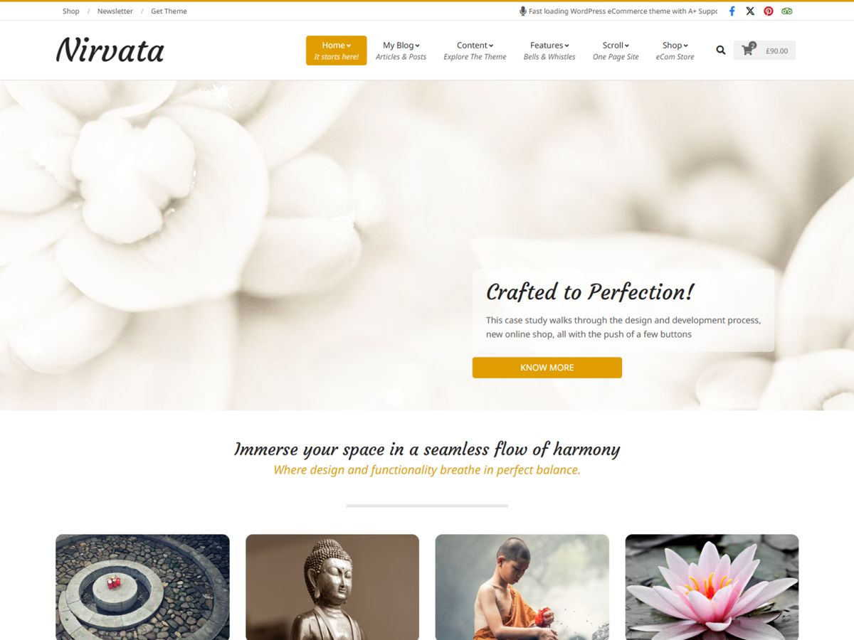 Nirvata Preview Wordpress Theme - Rating, Reviews, Preview, Demo & Download