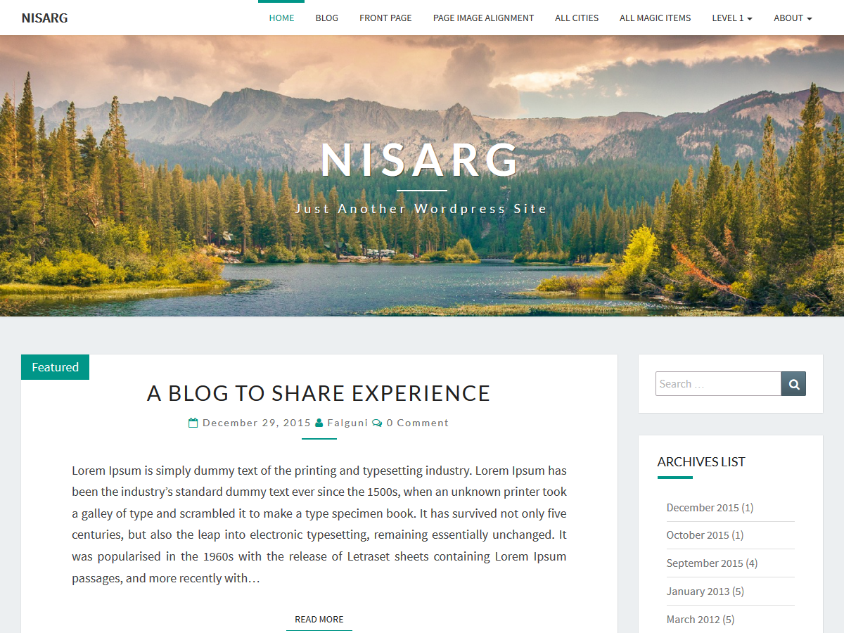 Nisarg Preview Wordpress Theme - Rating, Reviews, Preview, Demo & Download