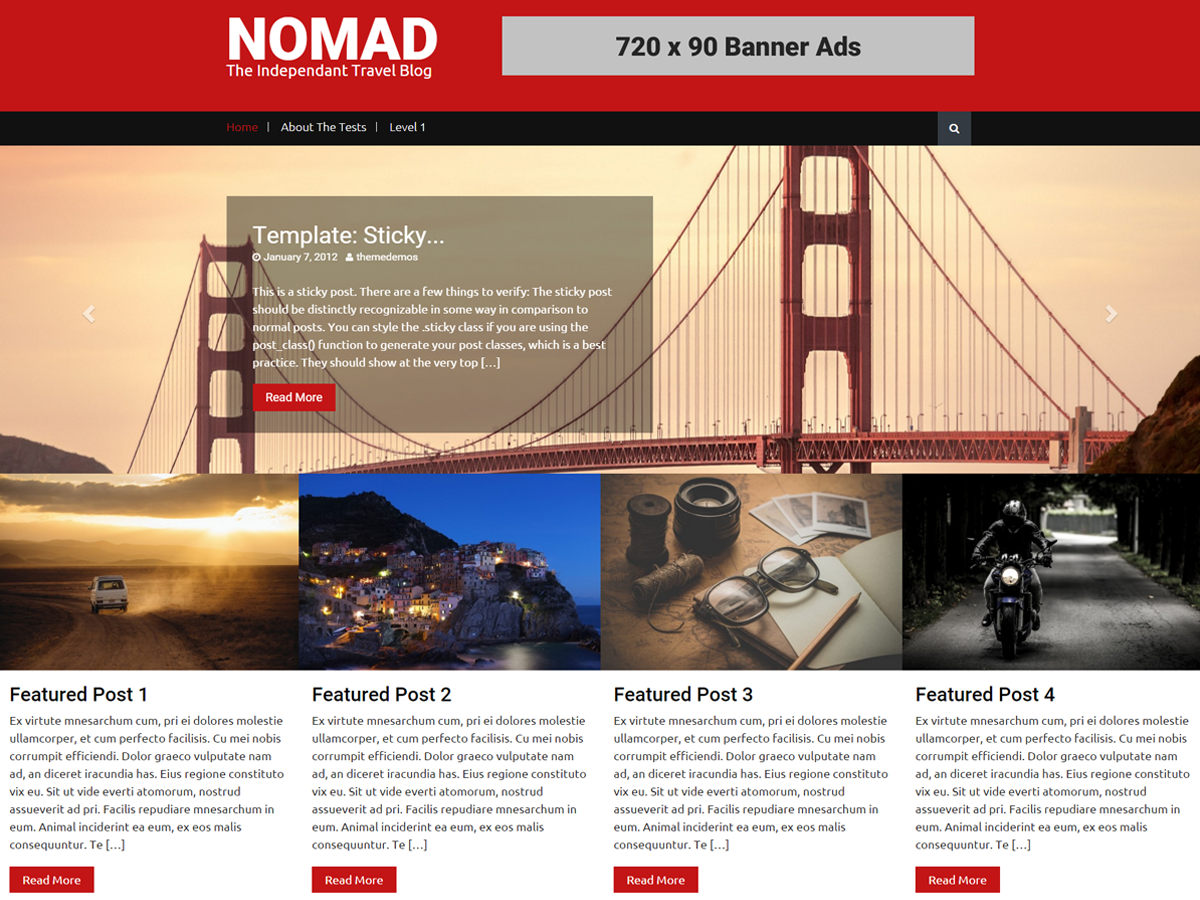 Nomad Preview Wordpress Theme - Rating, Reviews, Preview, Demo & Download