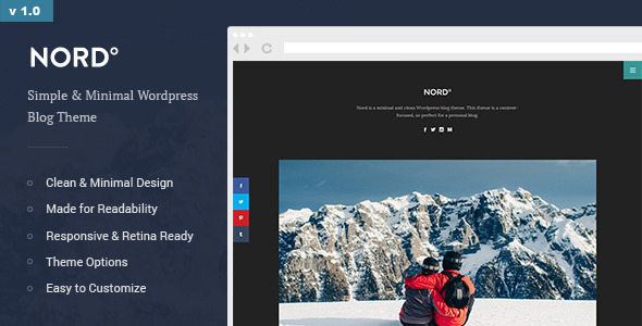 Nord Preview Wordpress Theme - Rating, Reviews, Preview, Demo & Download