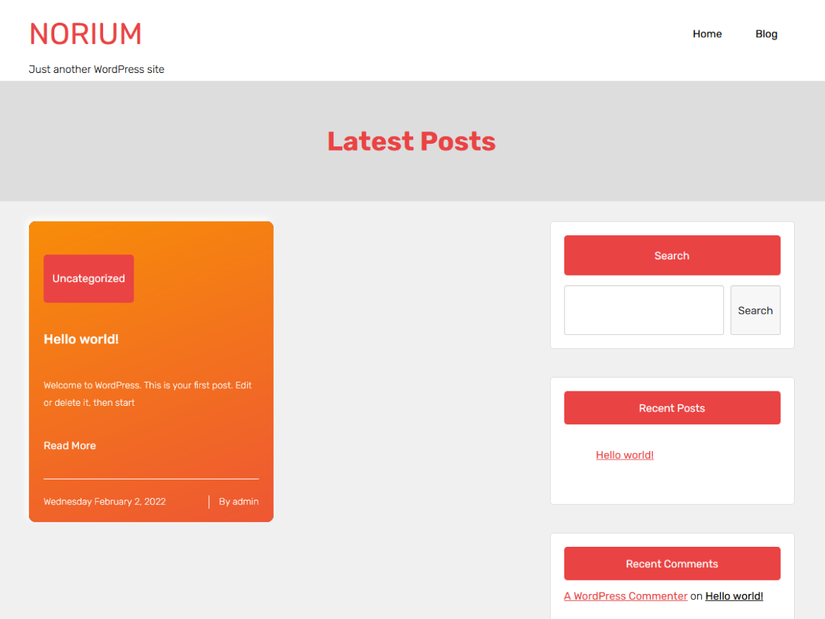 NoriumPortfolio Preview Wordpress Theme - Rating, Reviews, Preview, Demo & Download