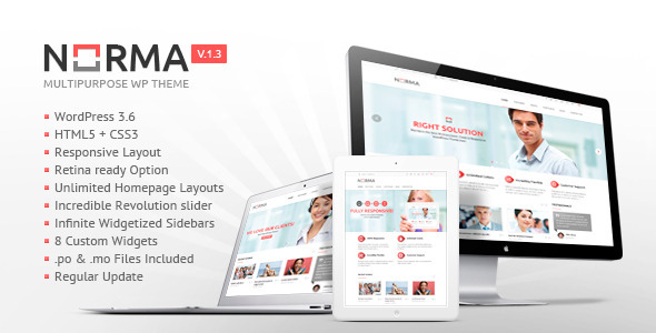 NORMA Preview Wordpress Theme - Rating, Reviews, Preview, Demo & Download