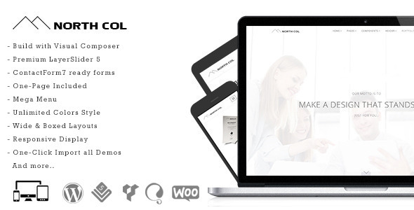 North Col Preview Wordpress Theme - Rating, Reviews, Preview, Demo & Download