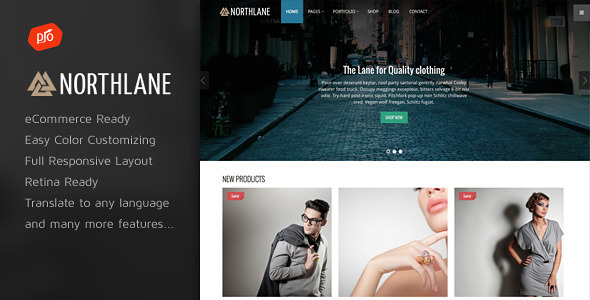 NorthLane Preview Wordpress Theme - Rating, Reviews, Preview, Demo & Download