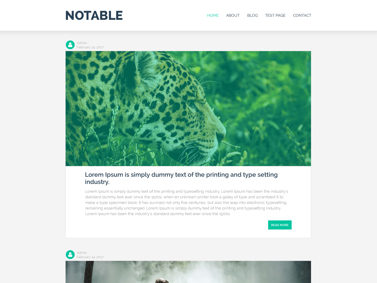 Notable Preview Wordpress Theme - Rating, Reviews, Preview, Demo & Download