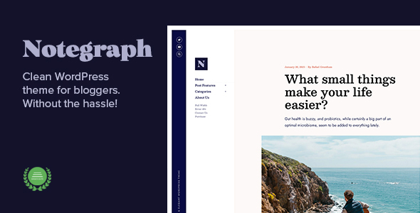 Notegraph Preview Wordpress Theme - Rating, Reviews, Preview, Demo & Download