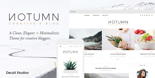 Notumn Preview Wordpress Theme - Rating, Reviews, Preview, Demo & Download