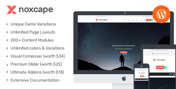 NoXcape Preview Wordpress Theme - Rating, Reviews, Preview, Demo & Download