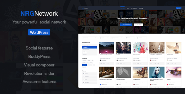 NRGnetwork Preview Wordpress Theme - Rating, Reviews, Preview, Demo & Download