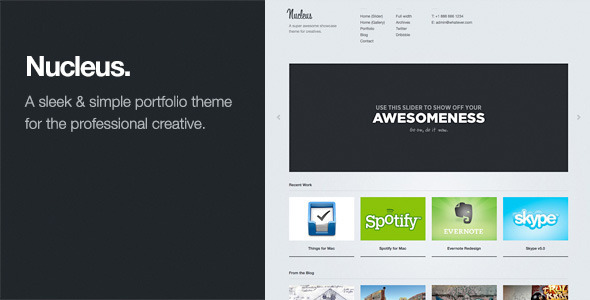Nucleus Preview Wordpress Theme - Rating, Reviews, Preview, Demo & Download