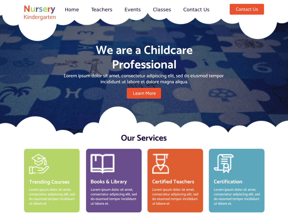 Nursery Kindergarten Preview Wordpress Theme - Rating, Reviews, Preview, Demo & Download