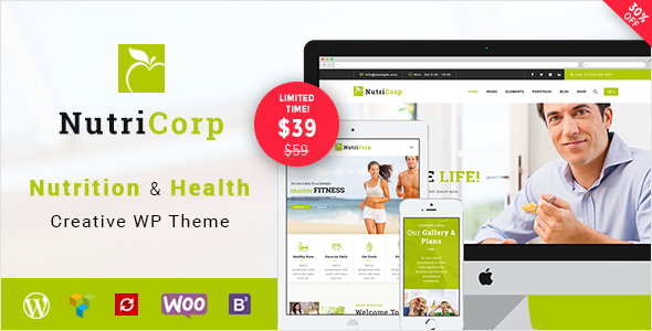 Nutricorp Preview Wordpress Theme - Rating, Reviews, Preview, Demo & Download