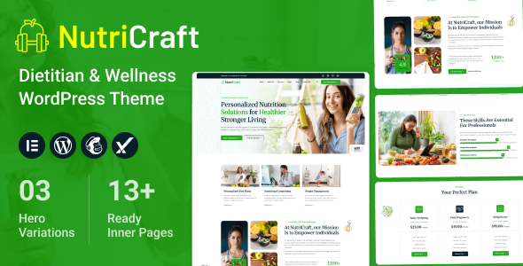 NutriCraft Preview Wordpress Theme - Rating, Reviews, Preview, Demo & Download