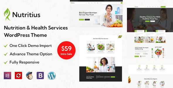 Nutritius Preview Wordpress Theme - Rating, Reviews, Preview, Demo & Download