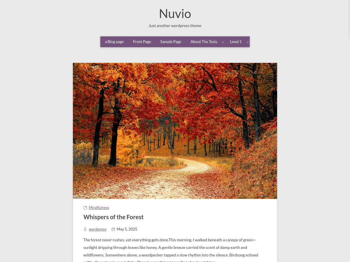 Nuvio Preview Wordpress Theme - Rating, Reviews, Preview, Demo & Download