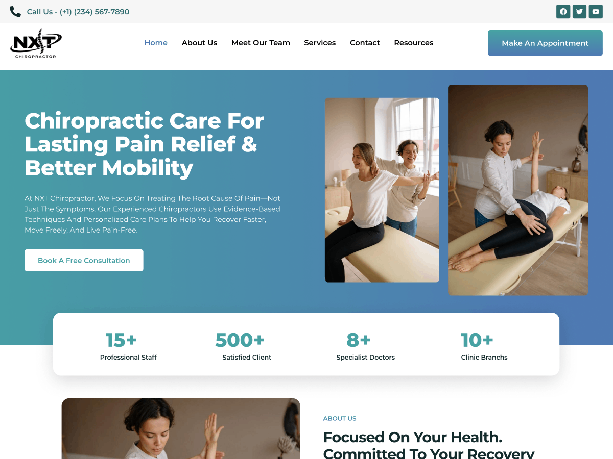 NXT Chiropractor Preview Wordpress Theme - Rating, Reviews, Preview, Demo & Download