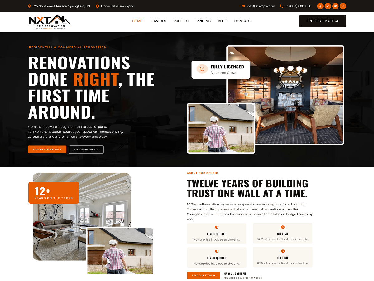 NXT Home Preview Wordpress Theme - Rating, Reviews, Preview, Demo & Download