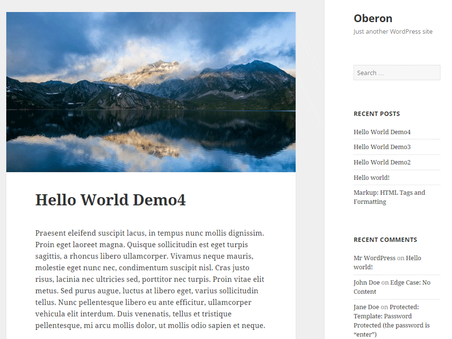 Oberon Preview Wordpress Theme - Rating, Reviews, Preview, Demo & Download
