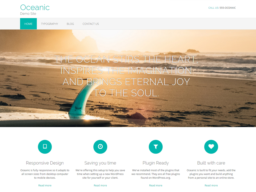 Oceanic Preview Wordpress Theme - Rating, Reviews, Preview, Demo & Download