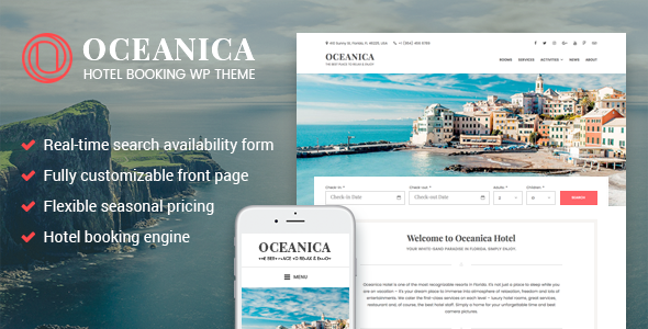 Oceanica Preview Wordpress Theme - Rating, Reviews, Preview, Demo & Download