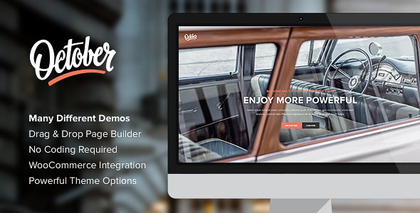 October Preview Wordpress Theme - Rating, Reviews, Preview, Demo & Download