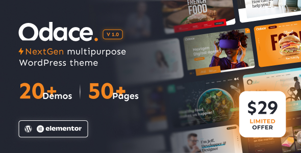Odace Preview Wordpress Theme - Rating, Reviews, Preview, Demo & Download