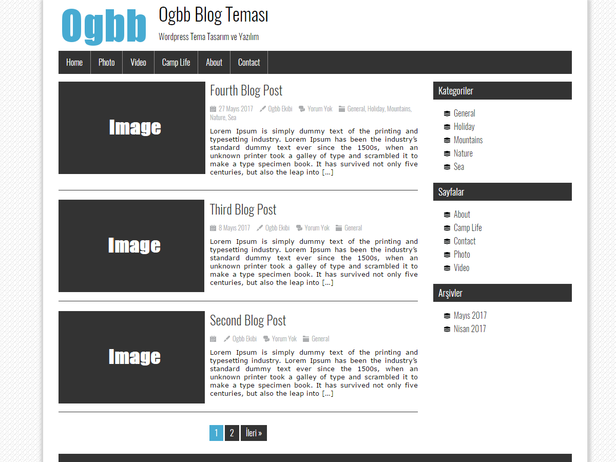 Ogbbblog Preview Wordpress Theme - Rating, Reviews, Preview, Demo & Download