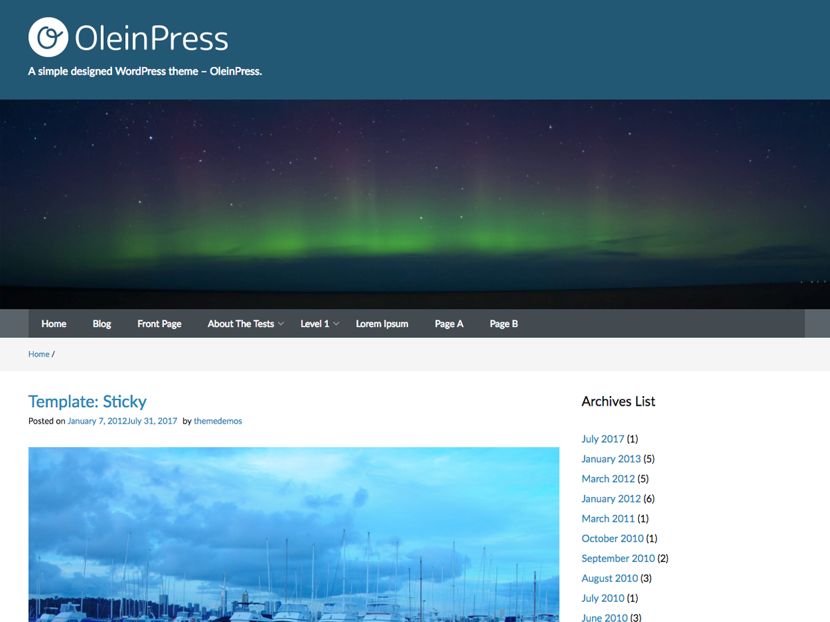 OleinPress Preview Wordpress Theme - Rating, Reviews, Preview, Demo & Download
