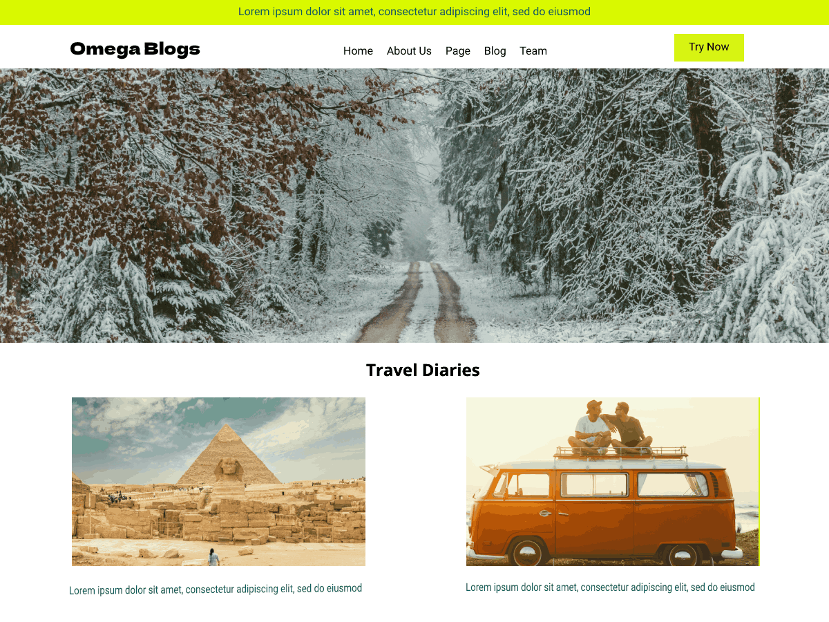 Omega Blogs Preview Wordpress Theme - Rating, Reviews, Preview, Demo & Download