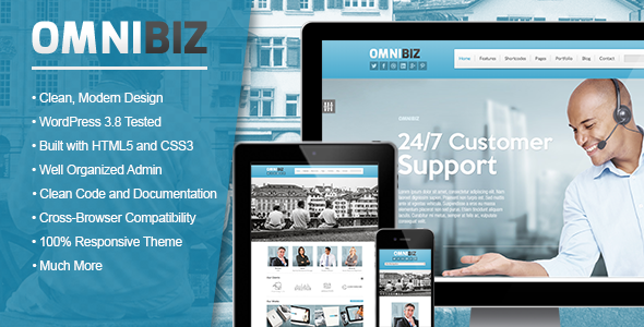 Omnibiz Preview Wordpress Theme - Rating, Reviews, Preview, Demo & Download