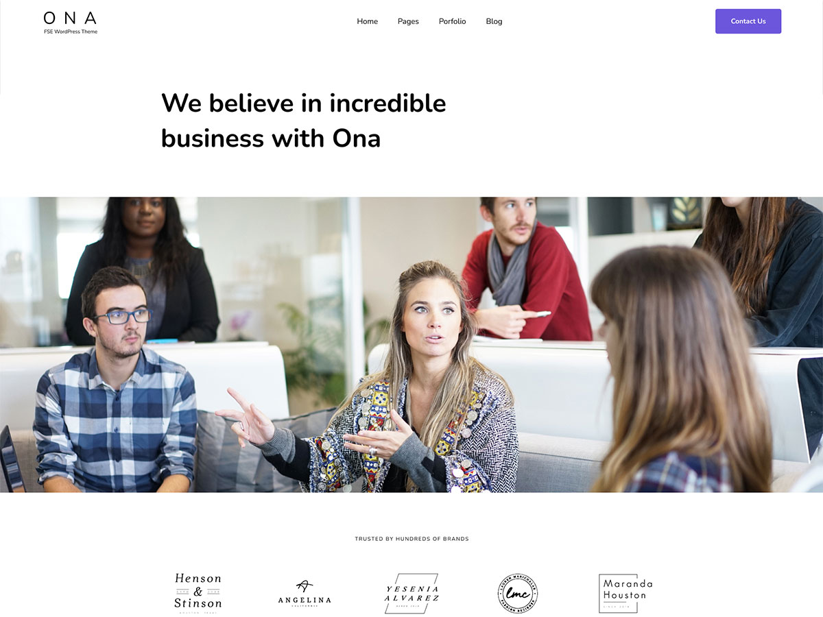 Ona Business Preview Wordpress Theme - Rating, Reviews, Preview, Demo & Download