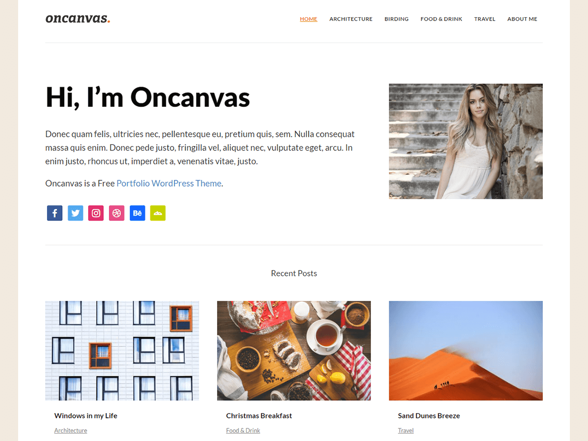 Oncanvas Preview Wordpress Theme - Rating, Reviews, Preview, Demo & Download