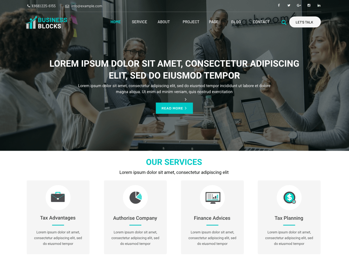 One Business Preview Wordpress Theme - Rating, Reviews, Preview, Demo & Download