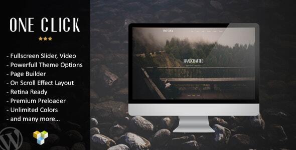 One Click Preview Wordpress Theme - Rating, Reviews, Preview, Demo & Download