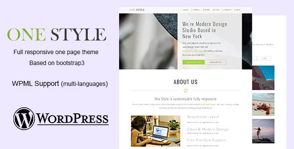 One Style Preview Wordpress Theme - Rating, Reviews, Preview, Demo & Download