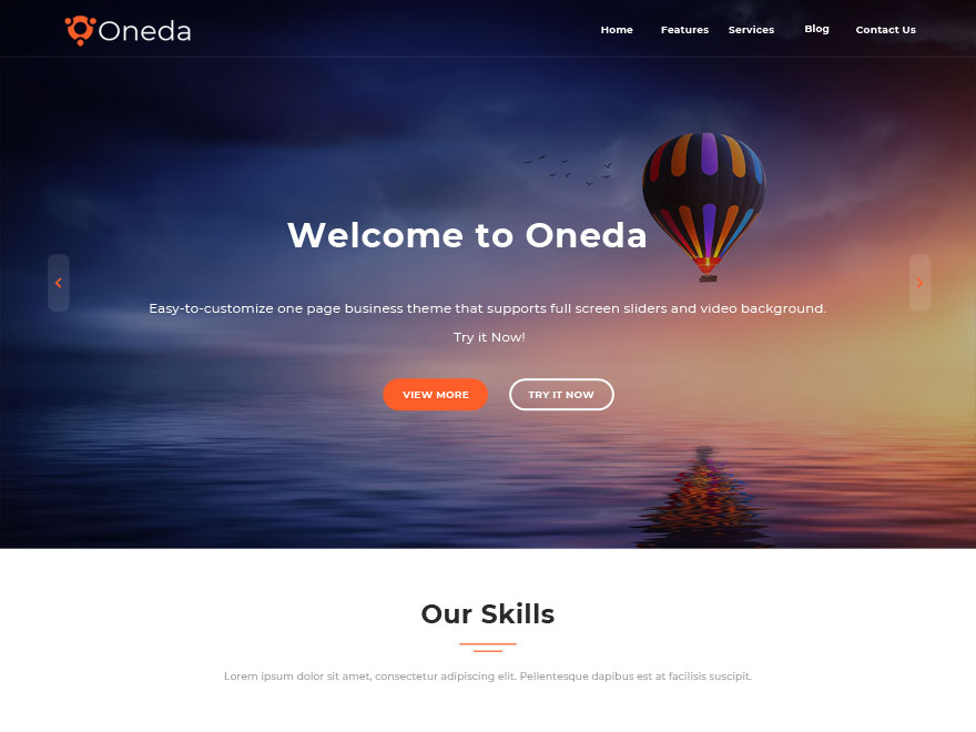 Oneda Preview Wordpress Theme - Rating, Reviews, Preview, Demo & Download