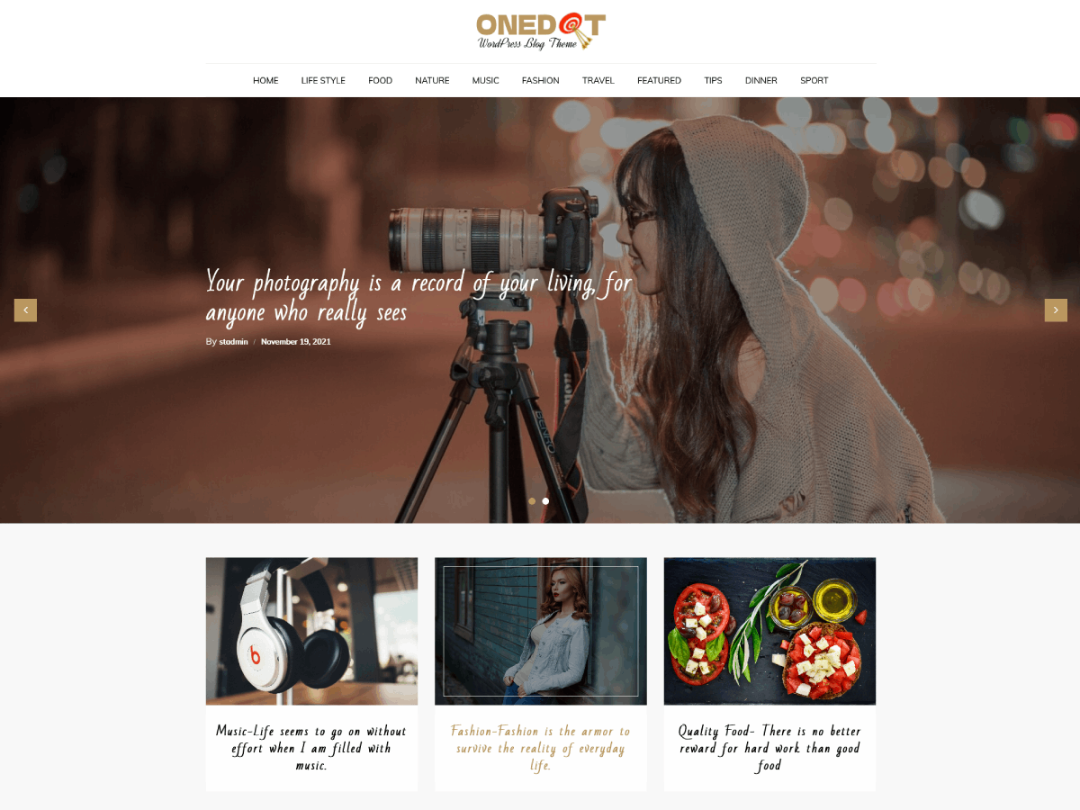 OneDot Preview Wordpress Theme - Rating, Reviews, Preview, Demo & Download