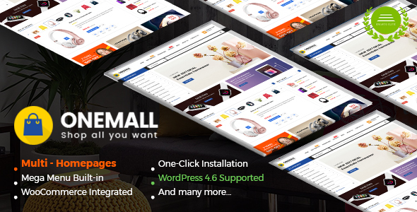 OneMall Preview Wordpress Theme - Rating, Reviews, Preview, Demo & Download