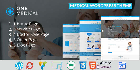 OneMedical Preview Wordpress Theme - Rating, Reviews, Preview, Demo & Download