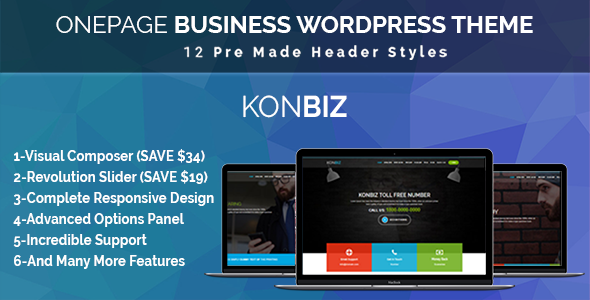 Onepage Business Preview Wordpress Theme - Rating, Reviews, Preview, Demo & Download