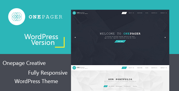 Onepager Preview Wordpress Theme - Rating, Reviews, Preview, Demo & Download