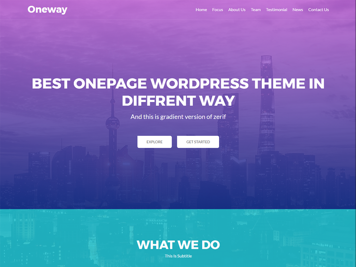 Oneway Preview Wordpress Theme - Rating, Reviews, Preview, Demo & Download