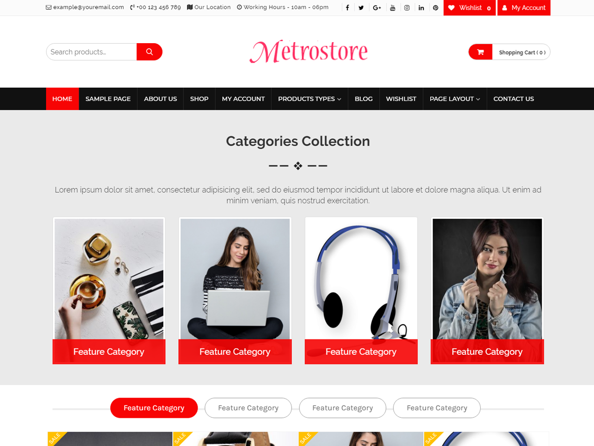 Online Bazaar Preview Wordpress Theme - Rating, Reviews, Preview, Demo & Download