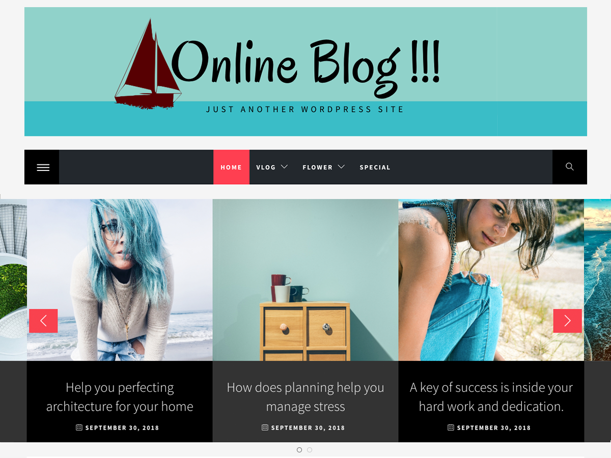 Online Blog Preview Wordpress Theme - Rating, Reviews, Preview, Demo & Download