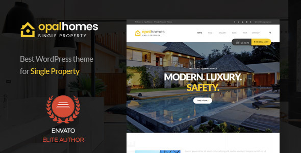 Opalhomes Preview Wordpress Theme - Rating, Reviews, Preview, Demo & Download
