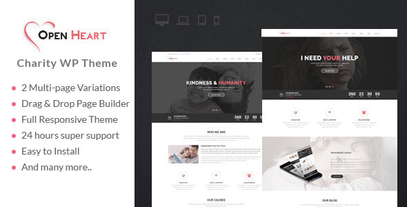 Open Heart Preview Wordpress Theme - Rating, Reviews, Preview, Demo & Download
