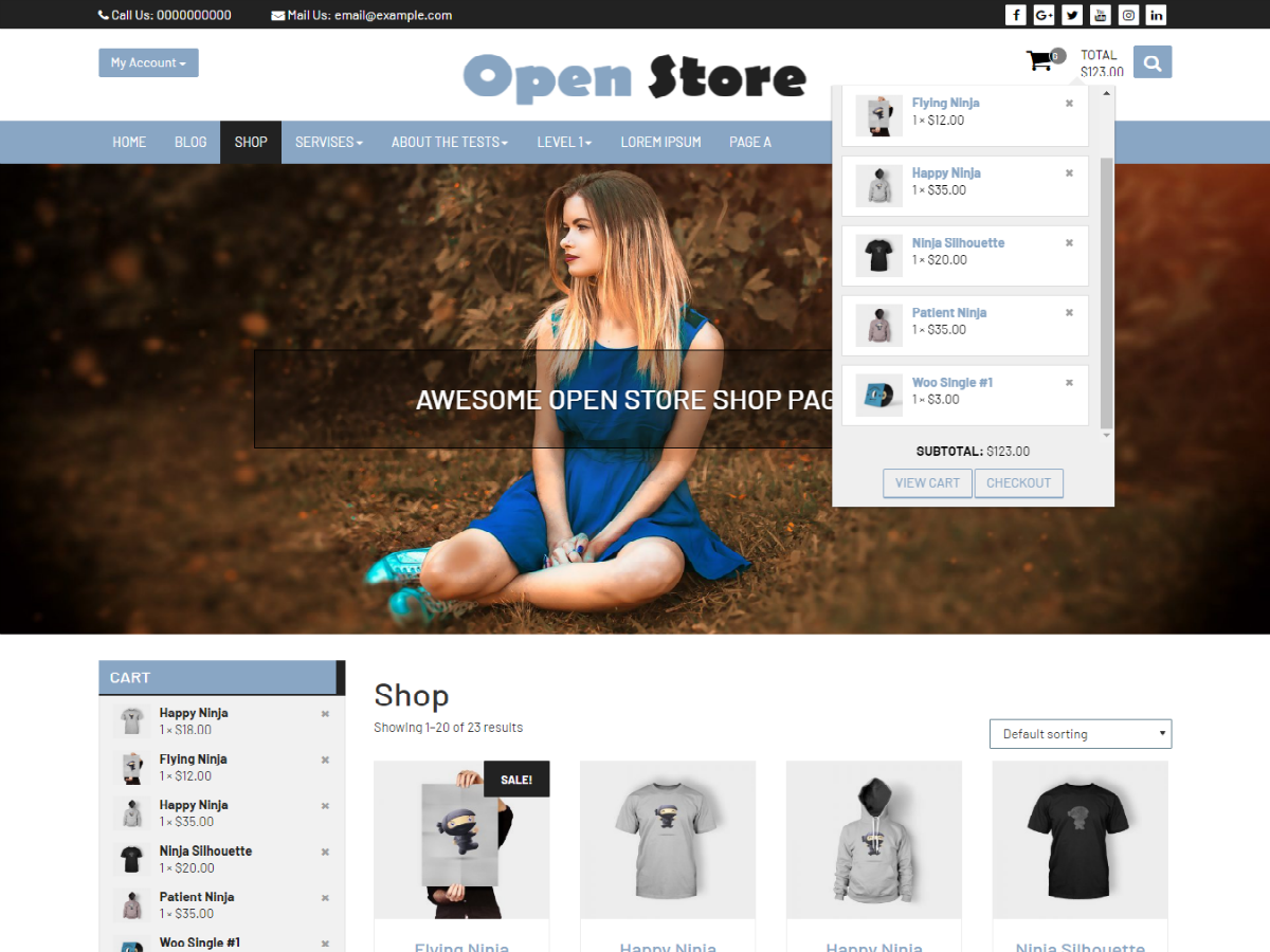 Open Store Preview Wordpress Theme - Rating, Reviews, Preview, Demo & Download