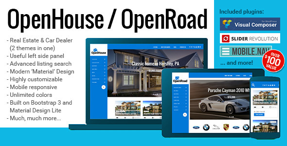 OpenHouse Real Preview Wordpress Theme - Rating, Reviews, Preview, Demo & Download