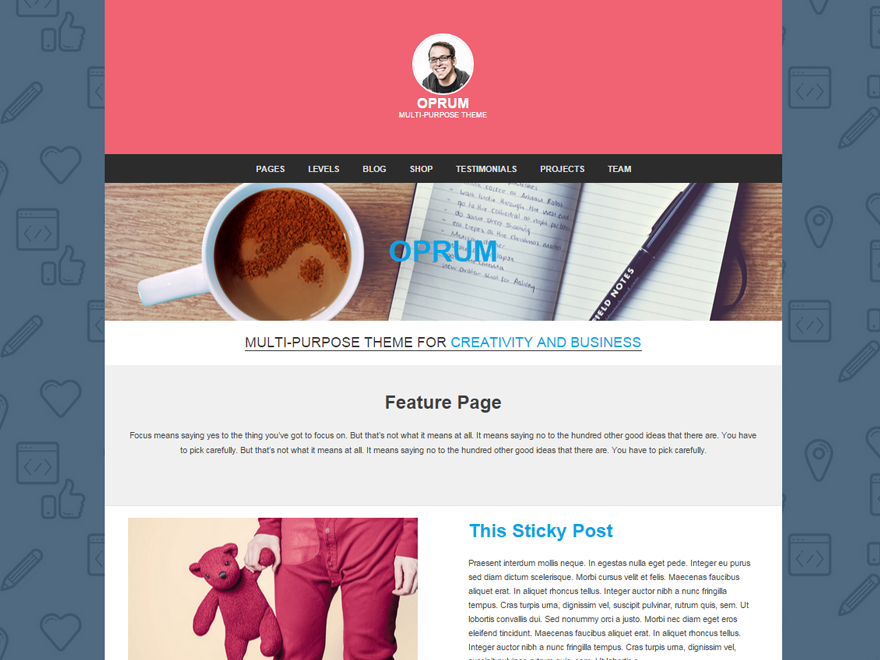 Oprum Preview Wordpress Theme - Rating, Reviews, Preview, Demo & Download