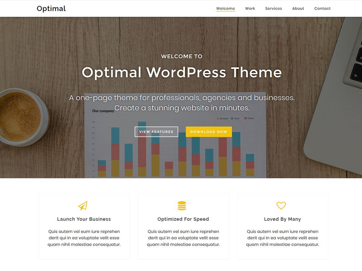 Optimal Preview Wordpress Theme - Rating, Reviews, Preview, Demo & Download